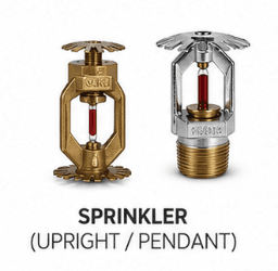 Sprinkler Upright, Pendant